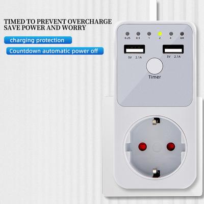 Multifunction Timer Socket 6 Hour Programmable Countdown Electronic Timer Smart Timing Outlet Time Controler EU US FR UK Plug