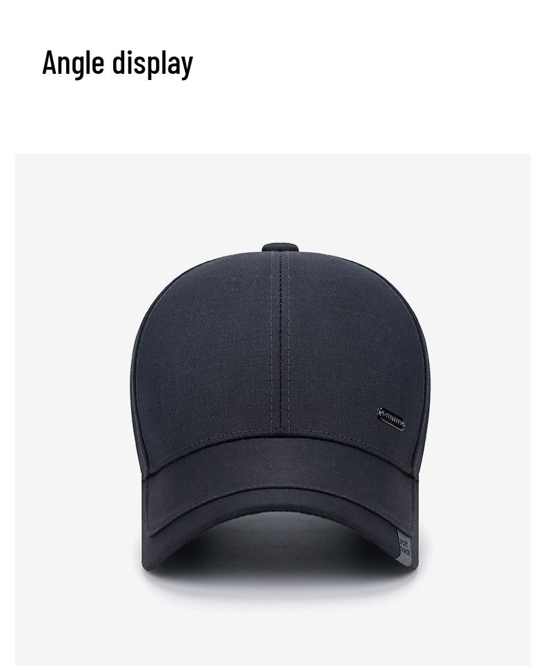 Men's Duckbill Cap - Spring/Autumn Fashion for Middle-Aged & Elderly