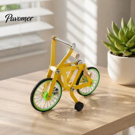 Bird Intelligence Toy Training Bike Toy, Interactive Bicycle Exercise Enrichment Parrot Equipment Educational for Lovebird Conures Parakeet Cockatiel