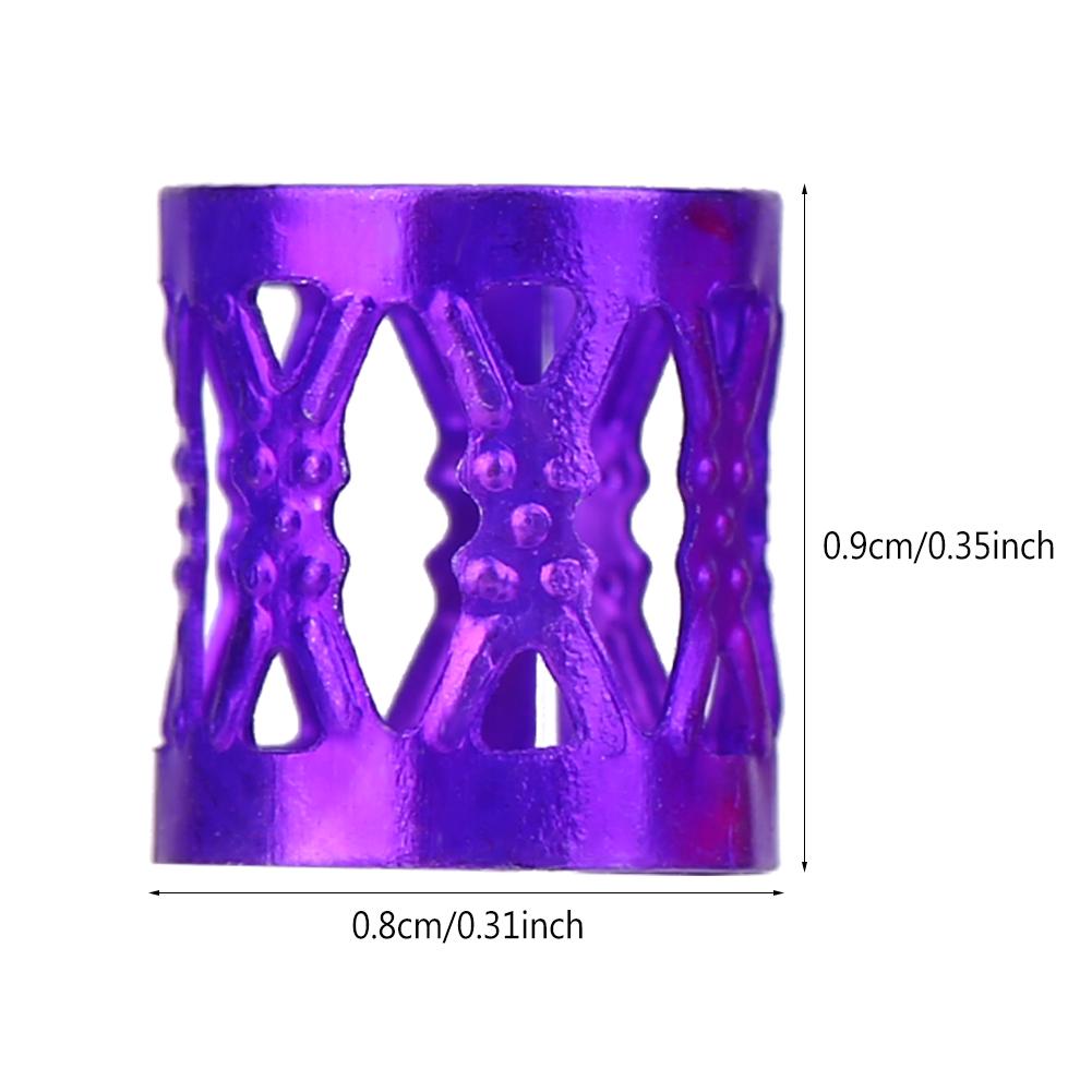 Colorful Adjustable Hair Braid Beads Rings Cuff  Hair Beauty Decoration Tools Accessories