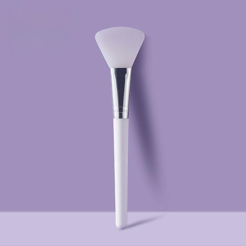 Maske Çubuğu için Çift Başlıklı Çift Kullanımlı Yüz Maskesi Fırçası, Çamur Maskesi Uygulamak için Kaşıklı Yüz Maskesi Fırçaları Silikon Yüz Güzellik Aletleri