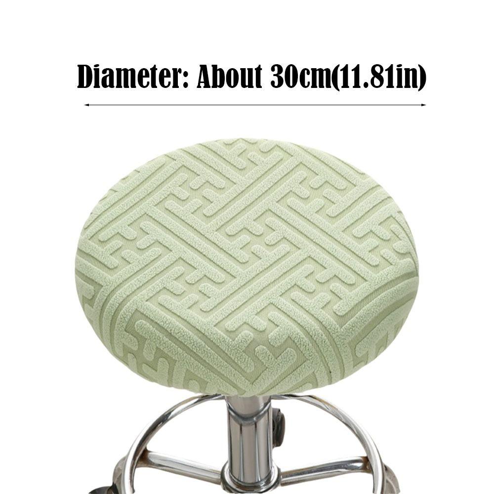 Slipcover Round Chair Cover Washable Stool Seat Cushion Cover  for Bar Swivel Chair