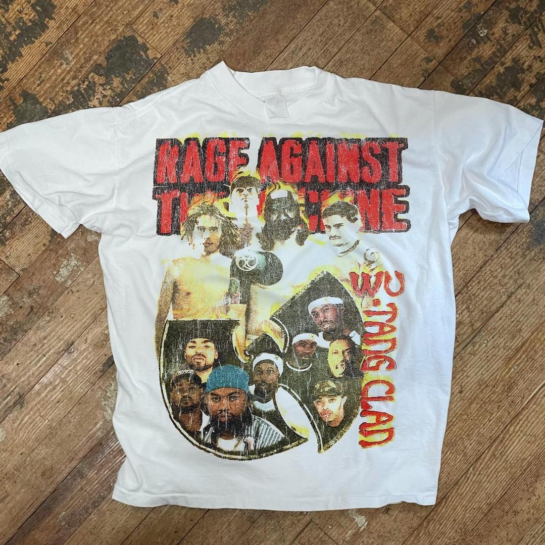 1997 Ratm X Wu Tour Merch Promo T-Shirt White XXL S