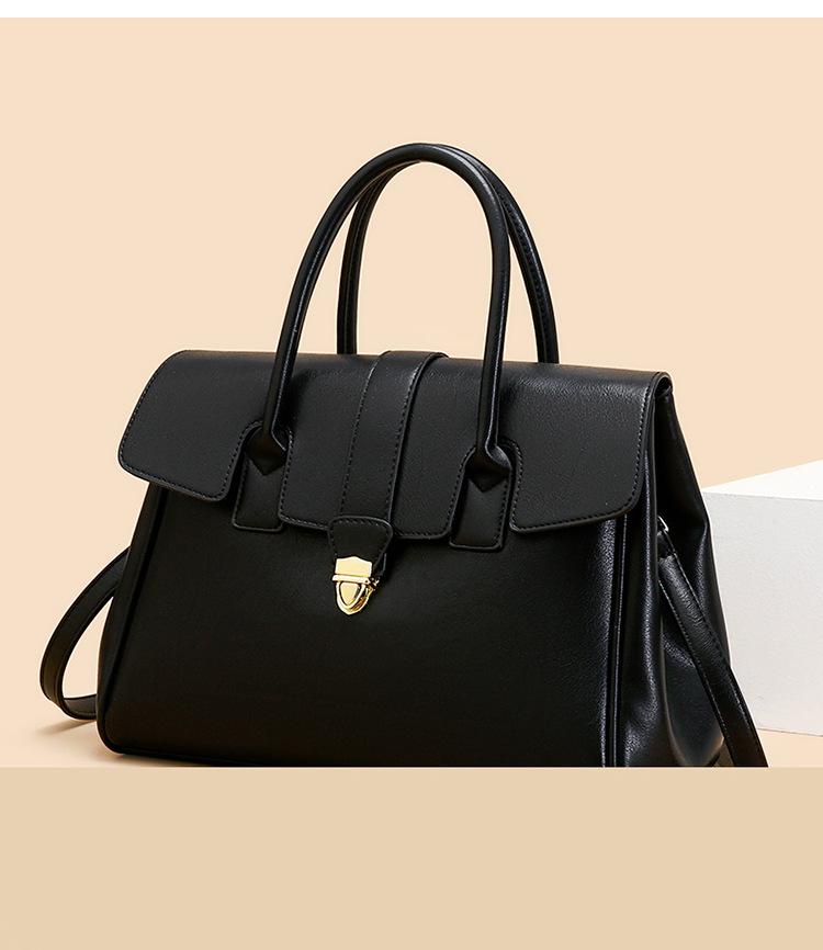European & American Retro Tote for Women 2025 – Large Capacity Handheld Briefcase for Business Travel & Commuting