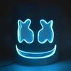 Fashion Luminous LED Mask DJ Costumes Accessories Glow Supplies Neon Light Marshmallow Mask For Music Festival Nightclub Dance