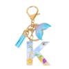 Keyring Letter K Mermaid's Tail Seashells Pendant Fashionable K