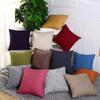 Solid Color Throw Pillow Cover 45x45cm Polyester Pillowcase Car Sofa Home Waist Cushion Cover Decoration Pillows Case