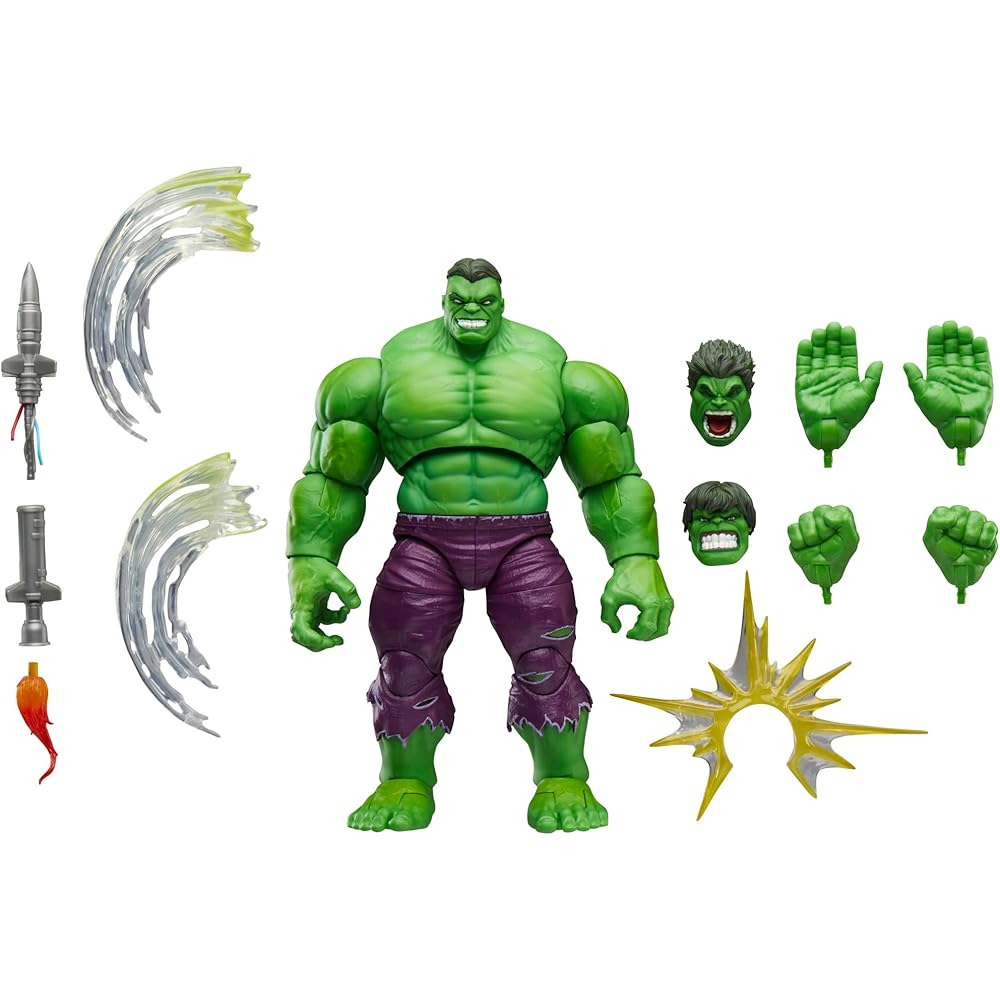 Hasbro Marvel Legends Maximum Series Hulk Action Figure 21.5cm with Accessories and Articulated Joints