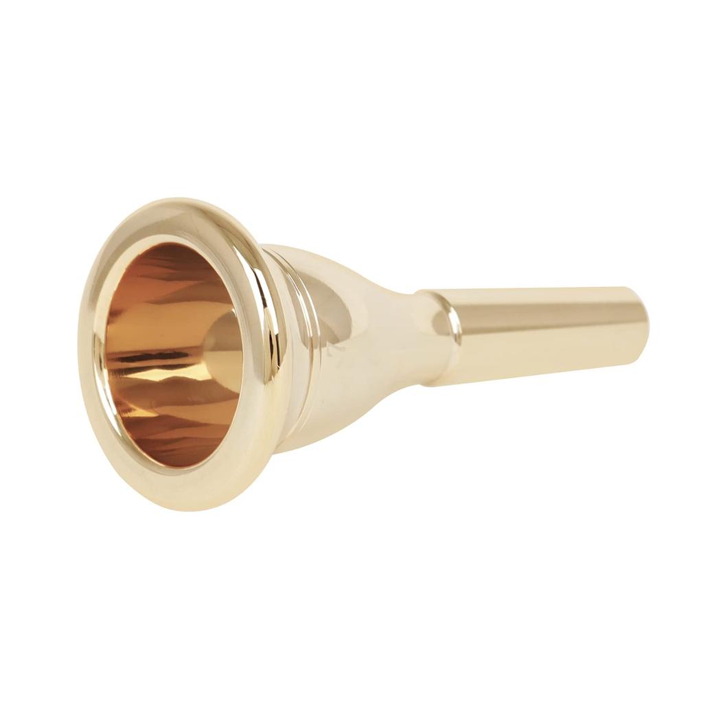 Tuba Mouthpiece Solid Durable Brass Construction Gold Plated Musical Instrument Accessories Mouthpiece,Tuba