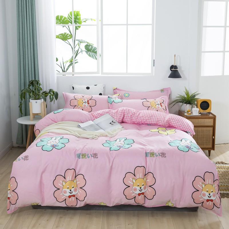 Aloe Cotton Blend Bedding Set Striped Sheet Style Modern Simple 1.2m/1.5m/1.8m/2.0m/2.2m Beds Home Bedroom Decor