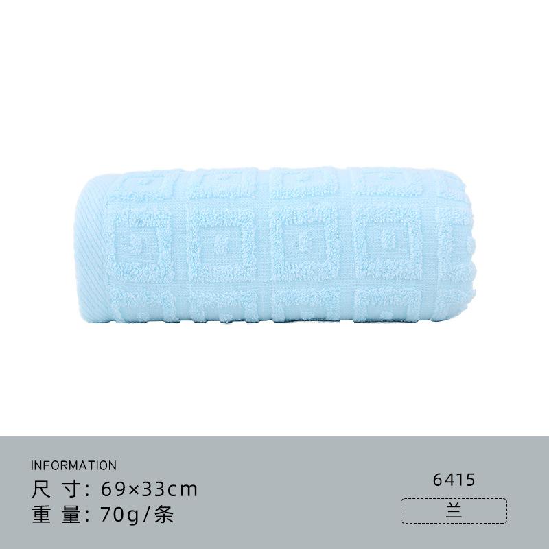 Towel pure cotton plain color light and easy to dry absorbent towel can be embroidered gifts