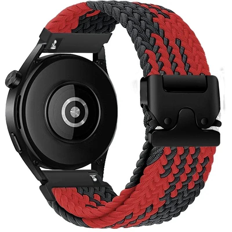 Braided Solo Loop Bracelet For Huawei Watch GT5/4/3Pro 46mm 4/3 Pro Huawei Ultimate Band For Amazfit Balance GTR 4/3/2 47mm