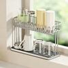 Stainless Steel Cup Storage Rack Anti-Fall Water Cup Holder Sink Storage Rack  Office