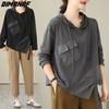 DIMANAF 2023 Plus Größe Pullover Pullover Herbst Oversize Frauen Muster Asymmetrische Pullover Feste Volle Hülse Stricken Lose Pullover