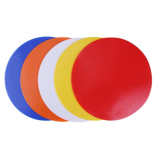 Football Training Mark Plate Non-slip Agility Training Vibrant Color Soccer Training Obstacle Logo Round Disc for Exercise