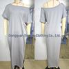 2025 Trendy European & American Women's Solid Short-Sleeve Long Summer Dress