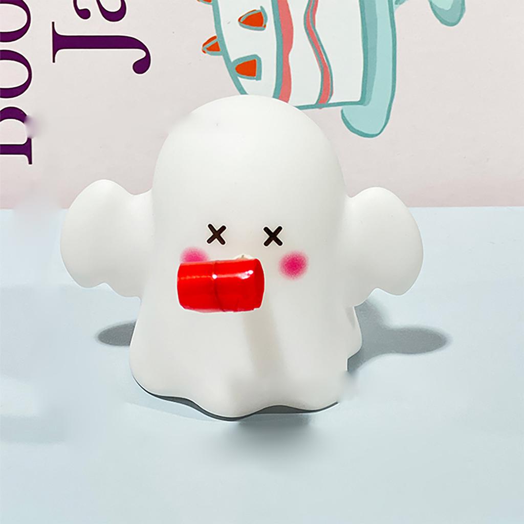 Halloween Pinch Stress Relieving Toy Cute Pet Squeezing Sound Rolling Tongue Relief Tool