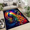 Colorful Peacock Pattern Area Carpet Is Suitable for Home Decoration In Living Rooms Bedrooms Dining Rooms and Both Environments