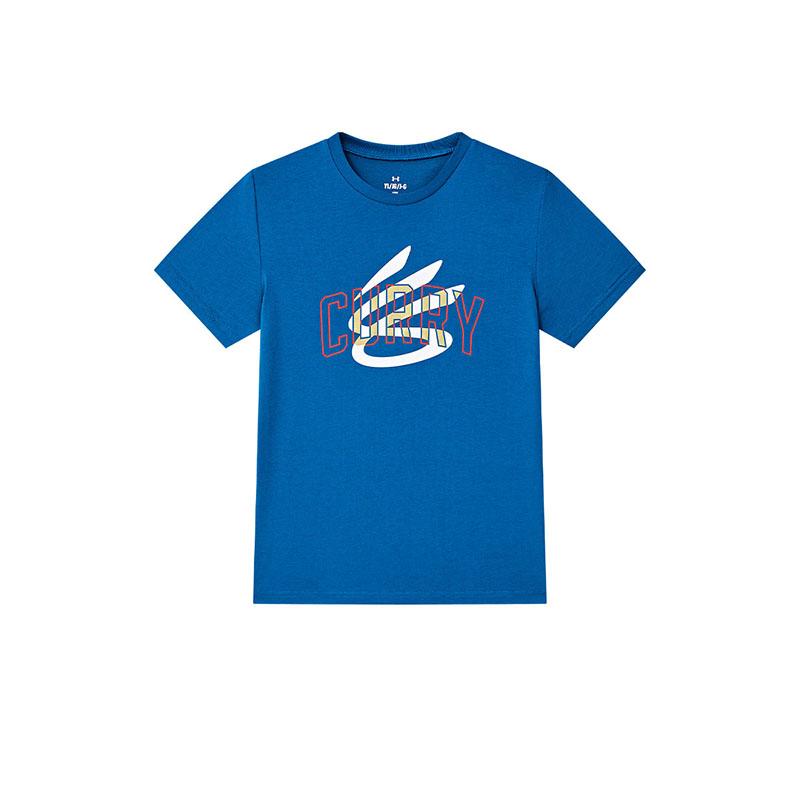 Under Armour Kids T Shirts Crew Neck Moderate 1383859 160