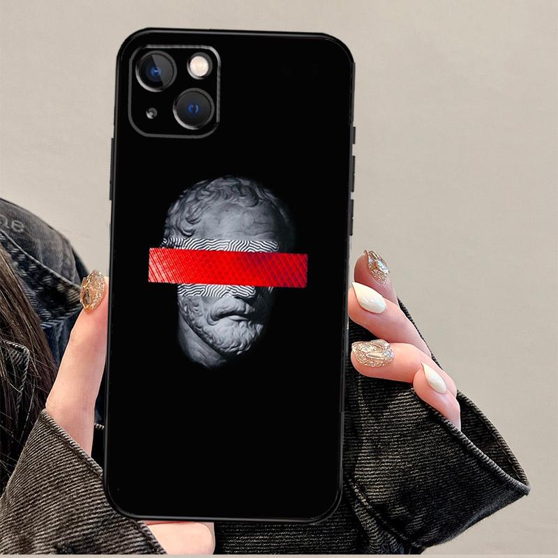 

Greek God Statue Face Phone Case For iPhone 17 Pro Max 14 13 12 11 15 16 Pro Max mini 16 Plus 16e 17 Air Cover iPhone 16Pro MAX