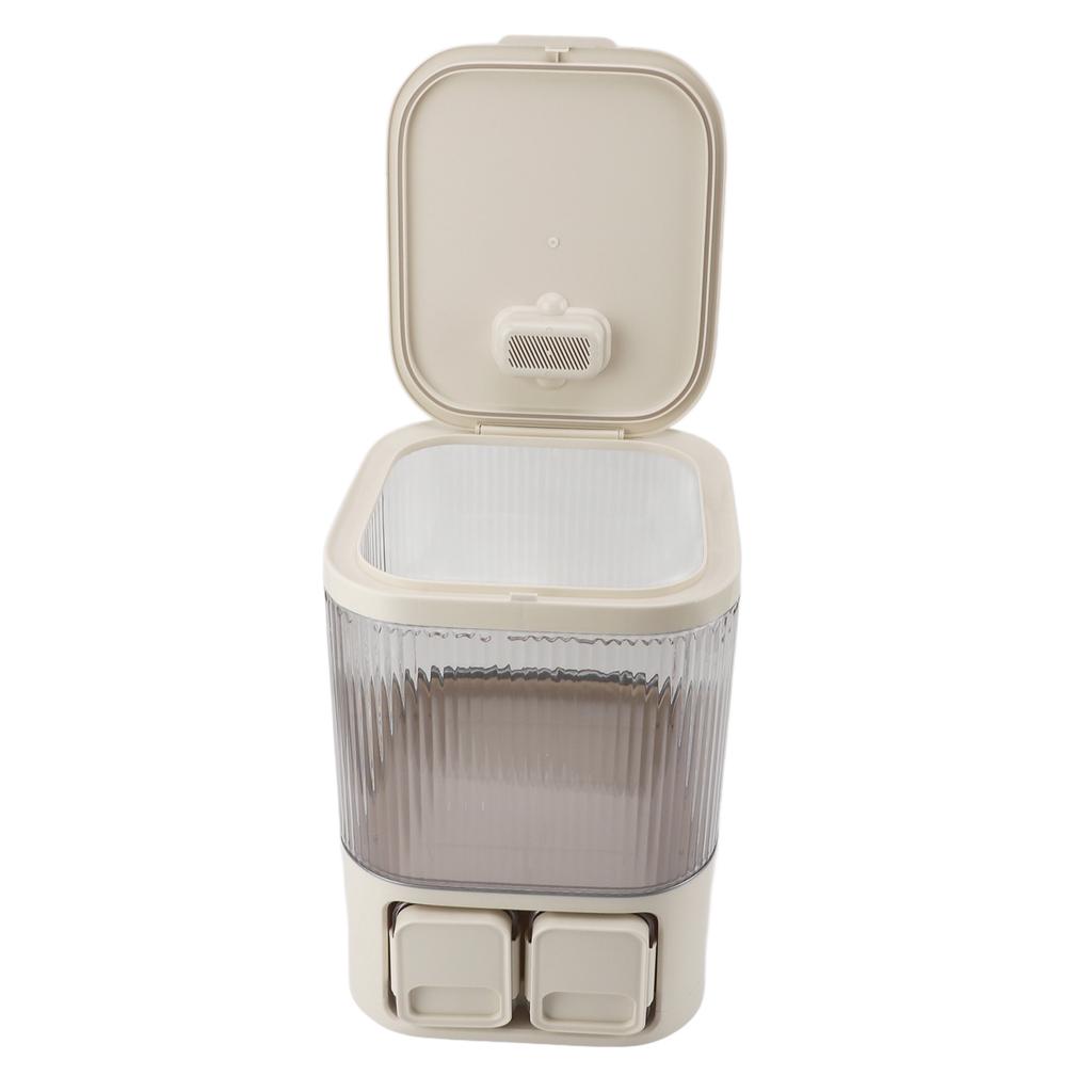 Reislagerbehälter Großes Fassungsvermögen Feuchtigkeitsschutz Luftdicht Kunststoff Mehlhalter Spender