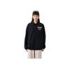 Li Ning Sports Lifestyle Series High Street American Vintage Comfortable Casual Simple Loose Letter Print Polo Jacket Unisex Jacket Black AJDV085-2