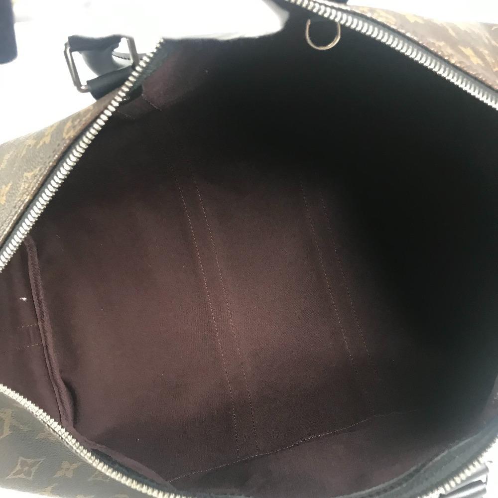 Louis Vuitton M56711 MonogramMacassar Keepall-Bandouliere45 Shoulder Travel Bag