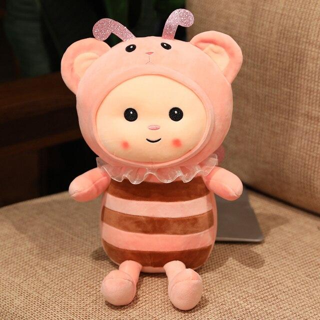 Lovely Honeybee Plush Toys Super Cute Bee Pillow Stuffed Soft Animal Dolls Kawaii Toy for Kids Children Birthday