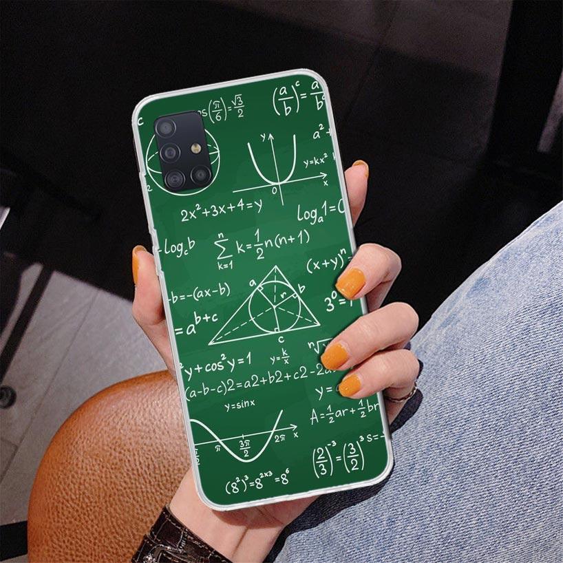 Physics Chemical Mathematics Phone Case For Samsung Galaxy A52 A32 A22 A12 A51 A31 A50S A30S A20S A10S Note 20 Ultra 10 Plus S10