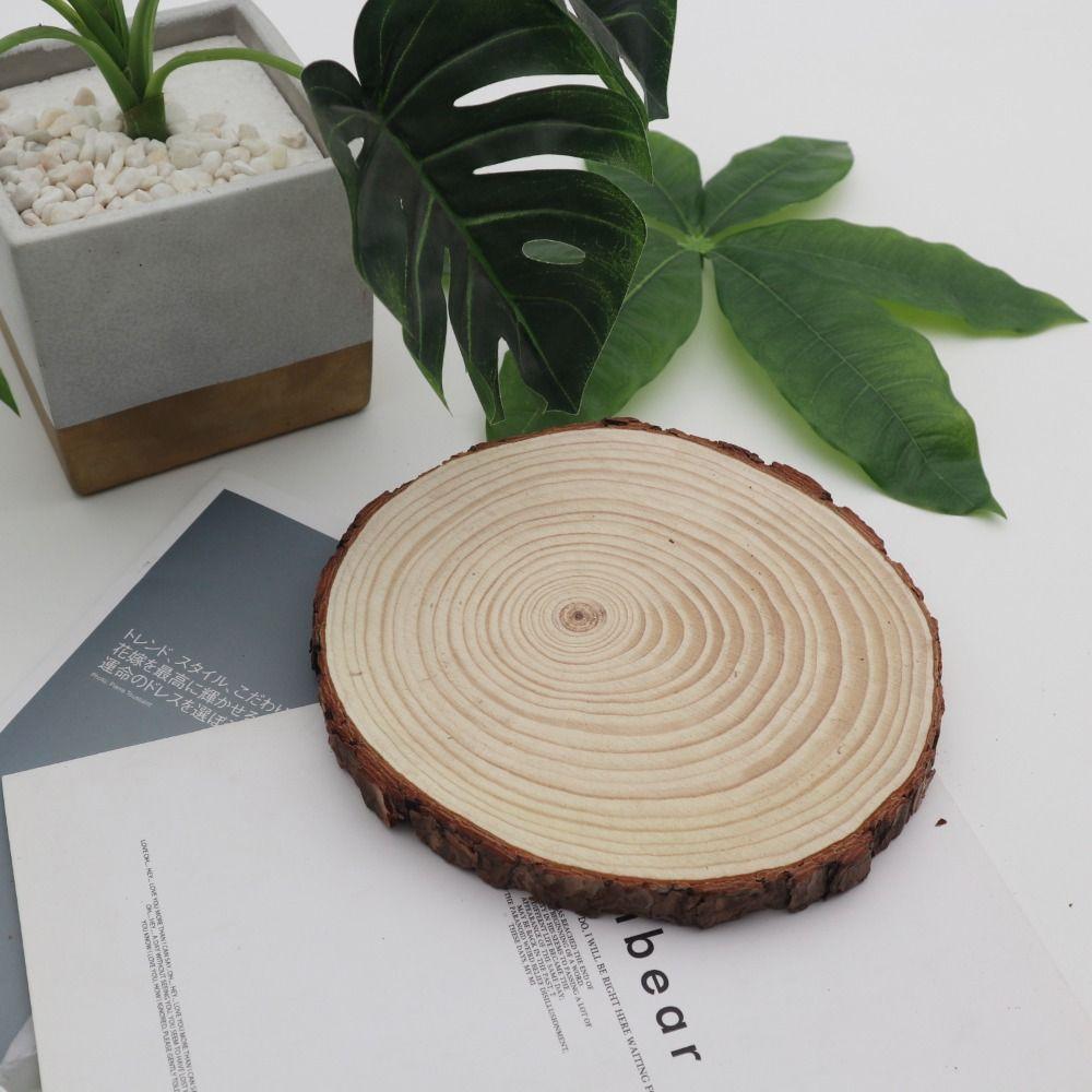 Board Wedding Party DIY Wooden Drawing Board Natural Round Pine Round Wooden Slices Unfinished Wood