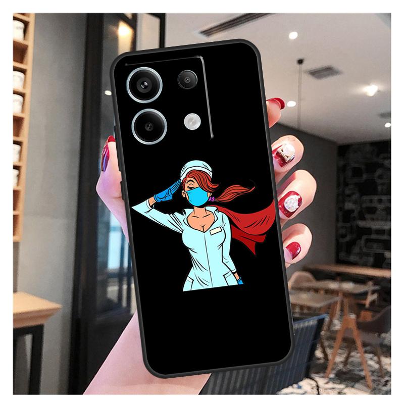 Cartoon Medicine Doctor Nurse Case For Xiaomi Redmi Note 13 12 11 9 10 Pro 9S 10S 11S 12S Redmi 13 12 10C 12C 13C Coque