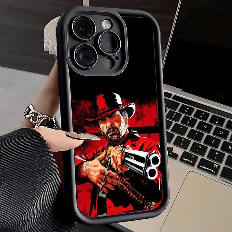 Phone Case for iPhone 17 Air 16E 15 16 Pro Max Red Dead R-Redemption Cover 14 Plus 13 12 Mini Soft Shell Silicone Fundas
