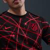 Nike Slim Fit Short Sleeve Round Neck Soccer Shirt Men Tops Black IF3965-010