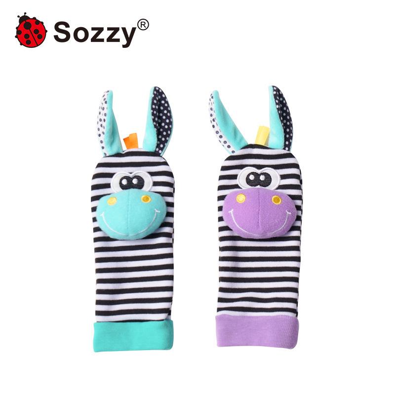 

Sozzy Baby Animal Rattle Plush Socks – Early Education Toy for 0-12 Months