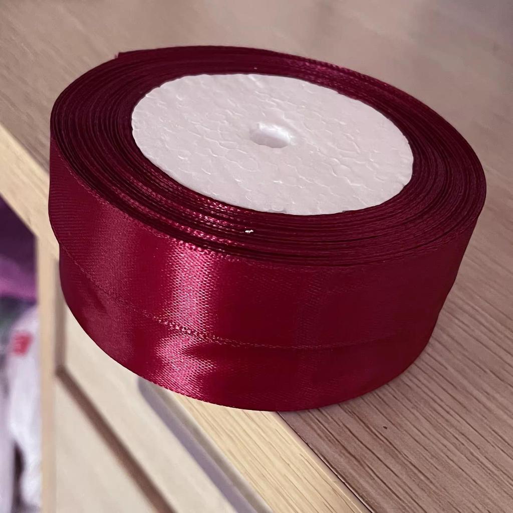 2cm Silk Satin Ribbon for Gift, Cake Decoration, Floral Arrangements, Bows, and Badges.