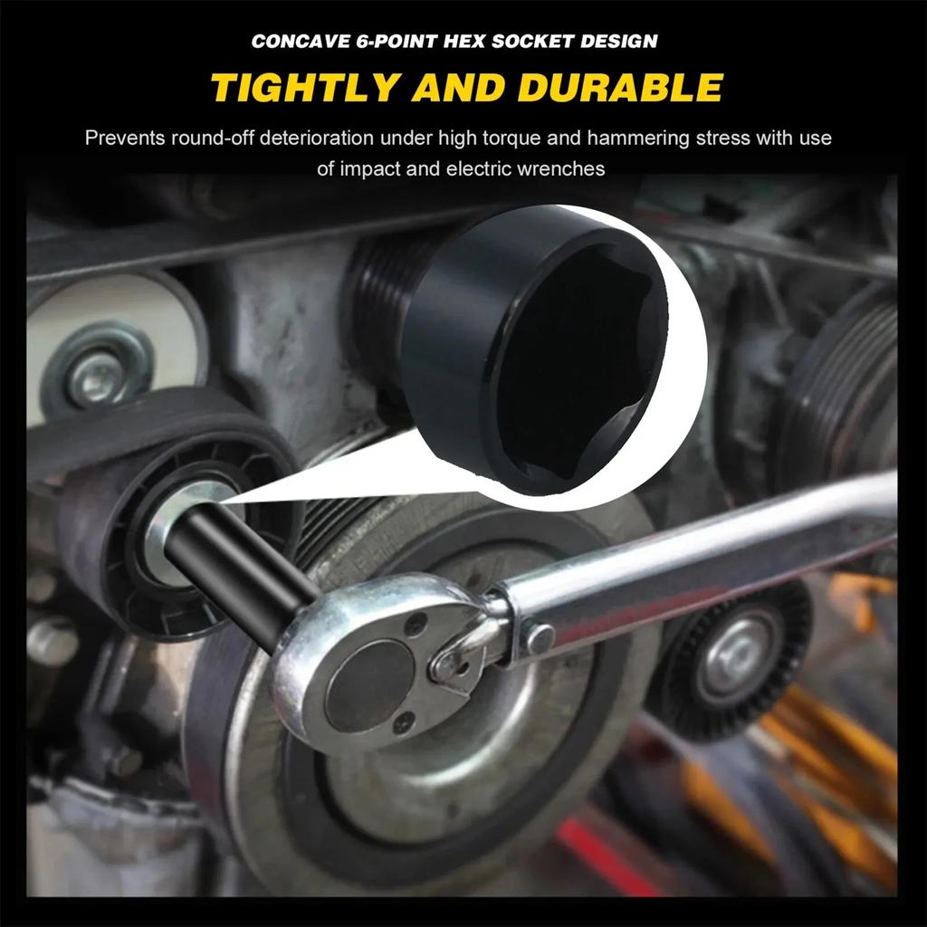 10 buc. Set de prize de impact metric cu antrenare de 1/2 ", priză universală, set de prize adânci cu antrenare metrică, cheie pentru instrumente de reparații pneumatice cu aer