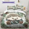 Vintage Framed Animals Pattern Bedding Quilt Set  Home Decoration  Gift (1 * duvet cover + 2 * pillowcase  without core)