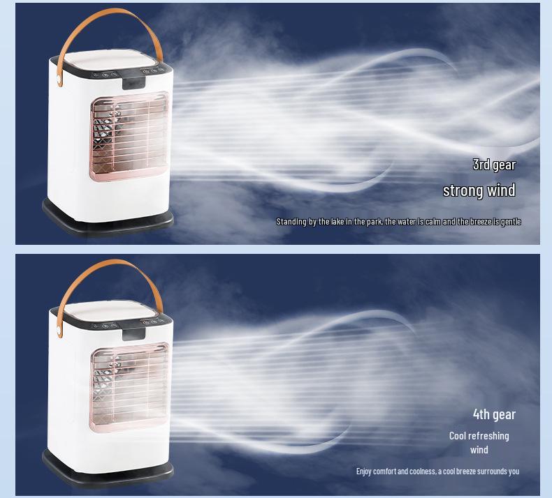 Mini Air Cooler with Water & Ice Spray for Home or Office