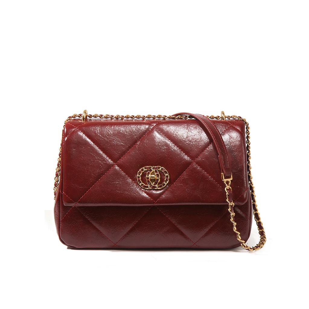 Women's bag new large-capacity diamond chain bag versatile underarm bag commuter messenger bag women