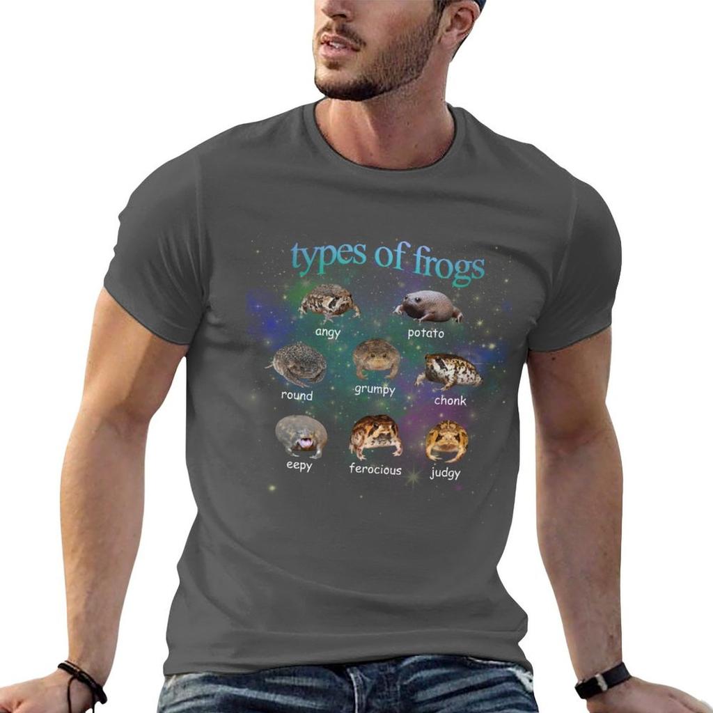 Cute Rain Frog Meme Mood Chart Cottagecore Nature Tshirt Sun Protective Outdoor Tee Top
