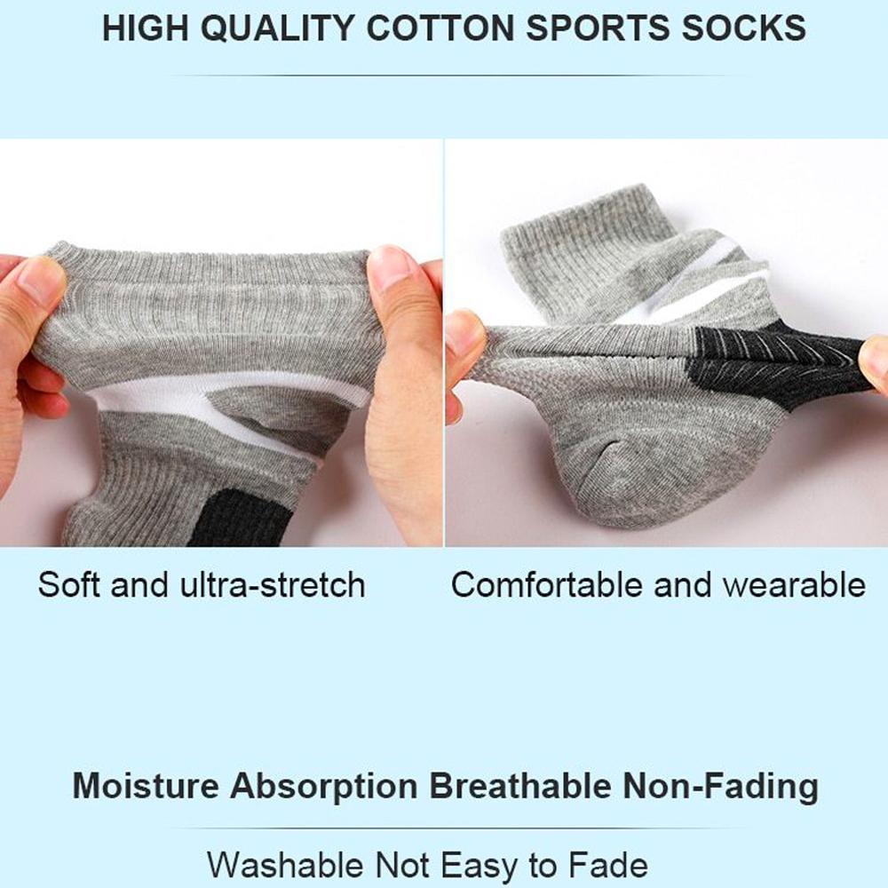 5Pairs/Lot High Quality Cotton New Autumn Men's Socks Running Winter Casual Breathable Active Socks Stripe Sport Socks EUR38-45