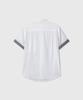 Daibeuin Roll-Up Half Check Shirts (White)