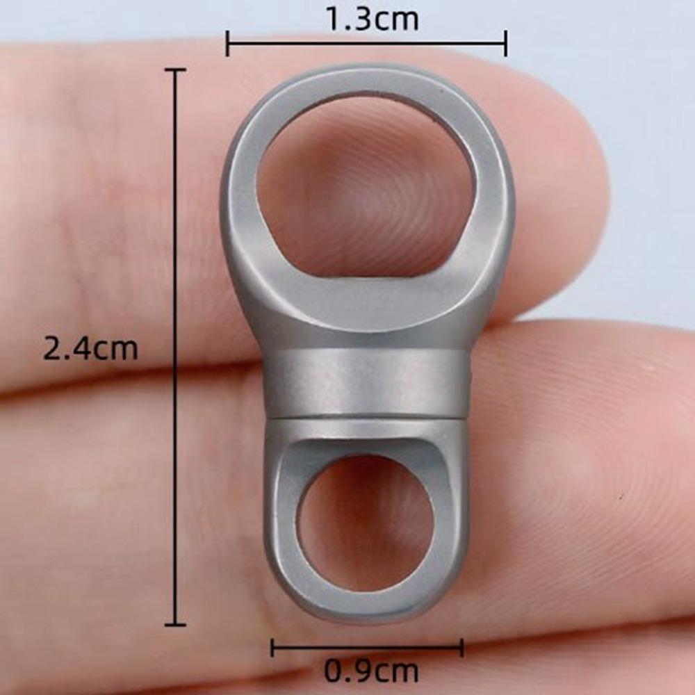 High Quality Portable Titanium Alloy Keychain Ultra-light 360° Rotatable Brass Keychain EDC Keyring Outdoor Small Tool