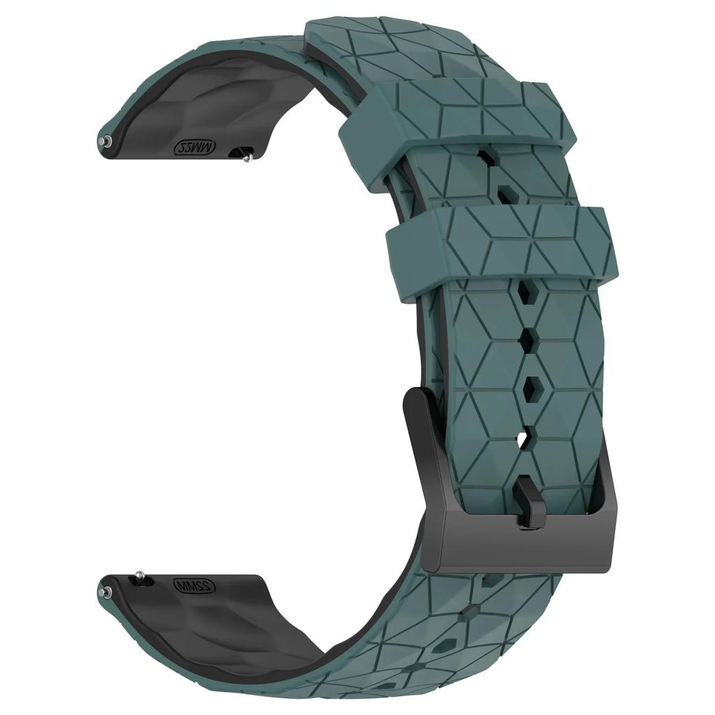 Football Pattern 22mm 20mm Silicone Strap for Garmin Forerunner 55 165 265 965 255 955/Venu 3 2 Band for Garmin Vivomove Trend
