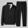 Herren Lockerer Sportswear Anzug für mittleres und älteres Alter - Langarm, Lässig, Ideal für Frühling/Herbst/Winter