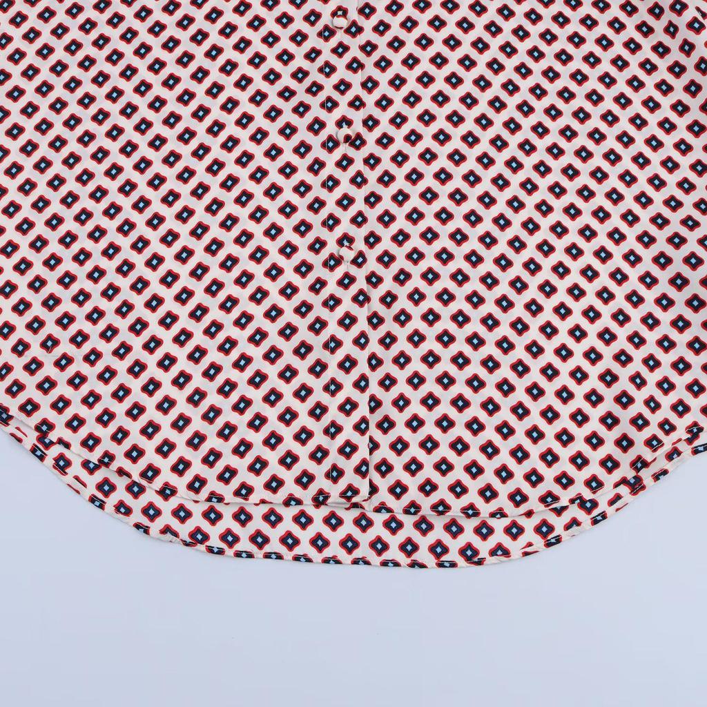 2025 Spring Women's Printed Shirt & Straight-Leg Pants Set 11305