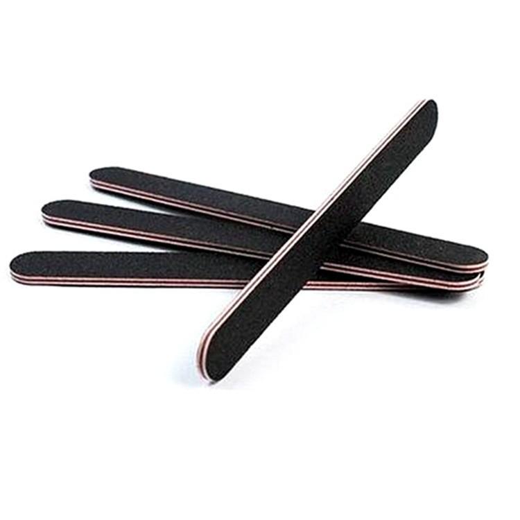 Double-Sided Black Sand Nail File - Manicure & Nail Art Tool