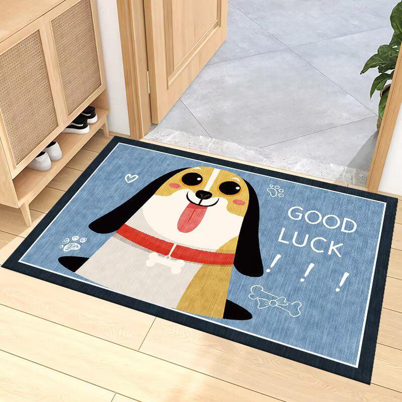 Non-Slip Cartoon Door Mat: Absorbent Entryway, Bedroom, and Bathroom Rug