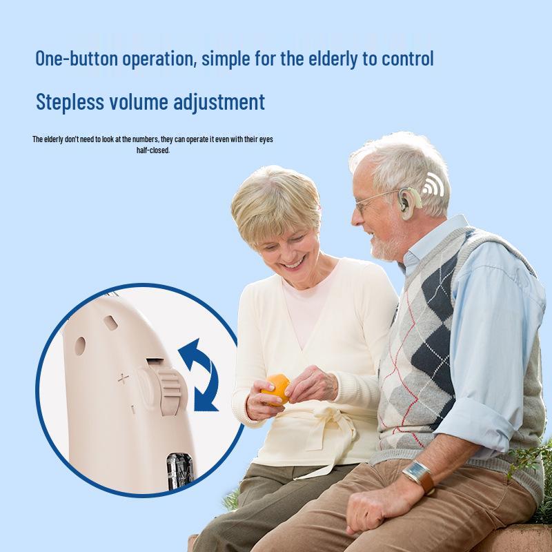 Rechargeable Behind-the-Ear Noise Reduction Hearing Aid - Non-Bluetooth