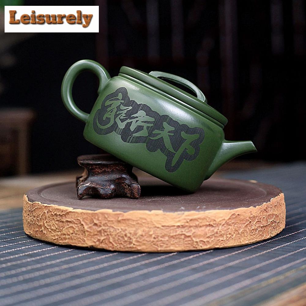 270ml Chinese Yixing Purple Clay Teapots Famous Handmade Dargon Tea Pot Raw Ore Green Mud Kettle Authentic Zisha Tea Set Gifts